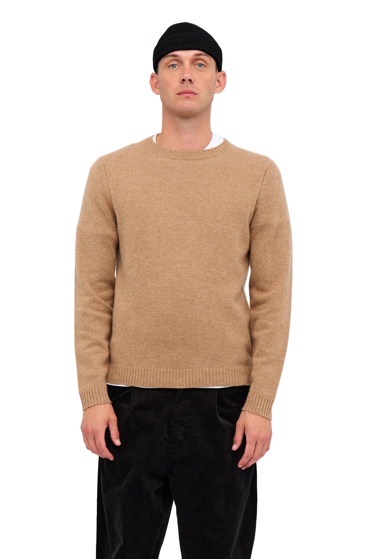 PETER MERINO WOOL KNIT, Ermine - Anerkjendt