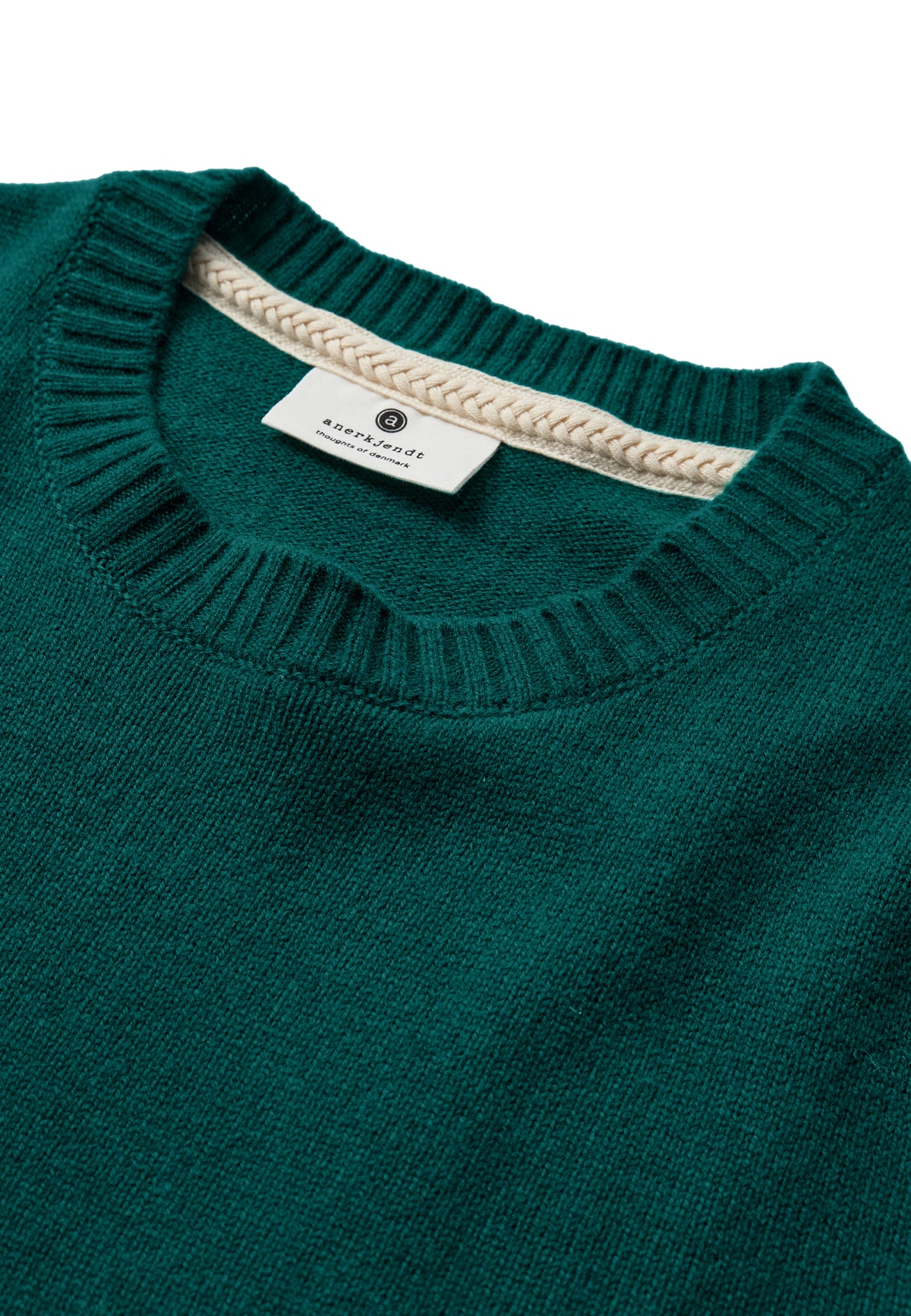 PETER MERINO WOOL KNIT, Hunter Green - Anerkjendt