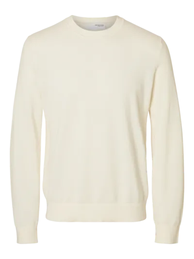 Mora LS Knit Structure Crew Neck