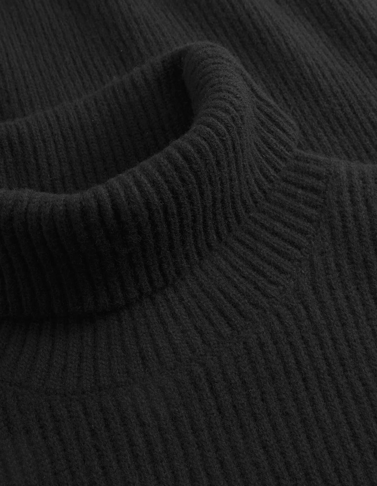 Eddie Wool Rib Rollneck Knit