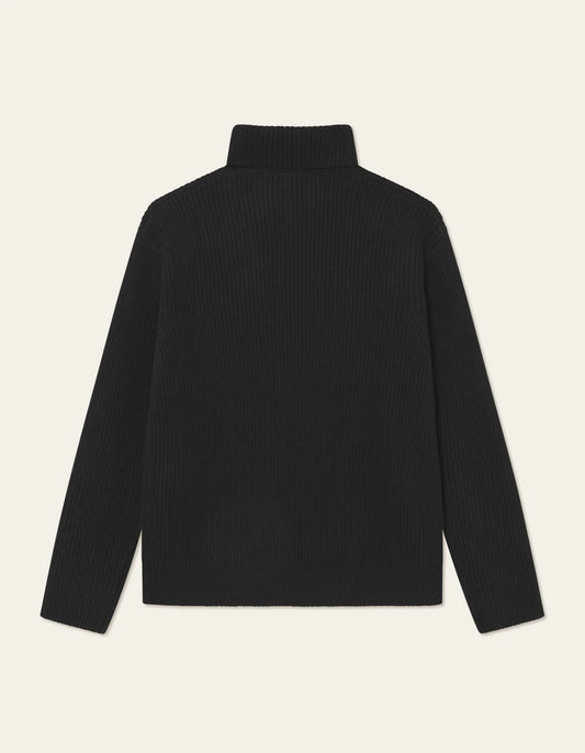 Eddie Wool Rib Rollneck Knit