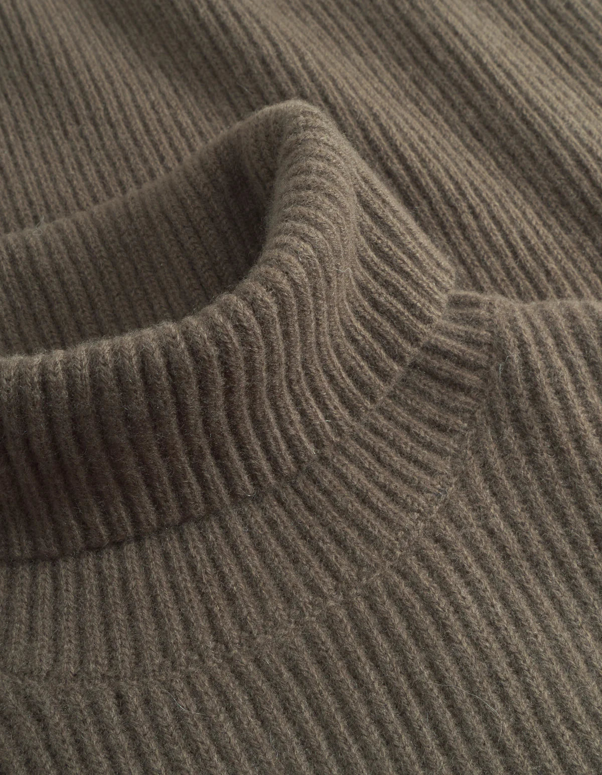 Eddie Wool Rib Rollneck Knit