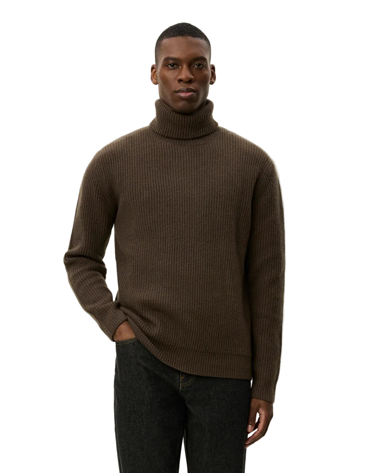Eddie Wool Rib Rollneck Knit