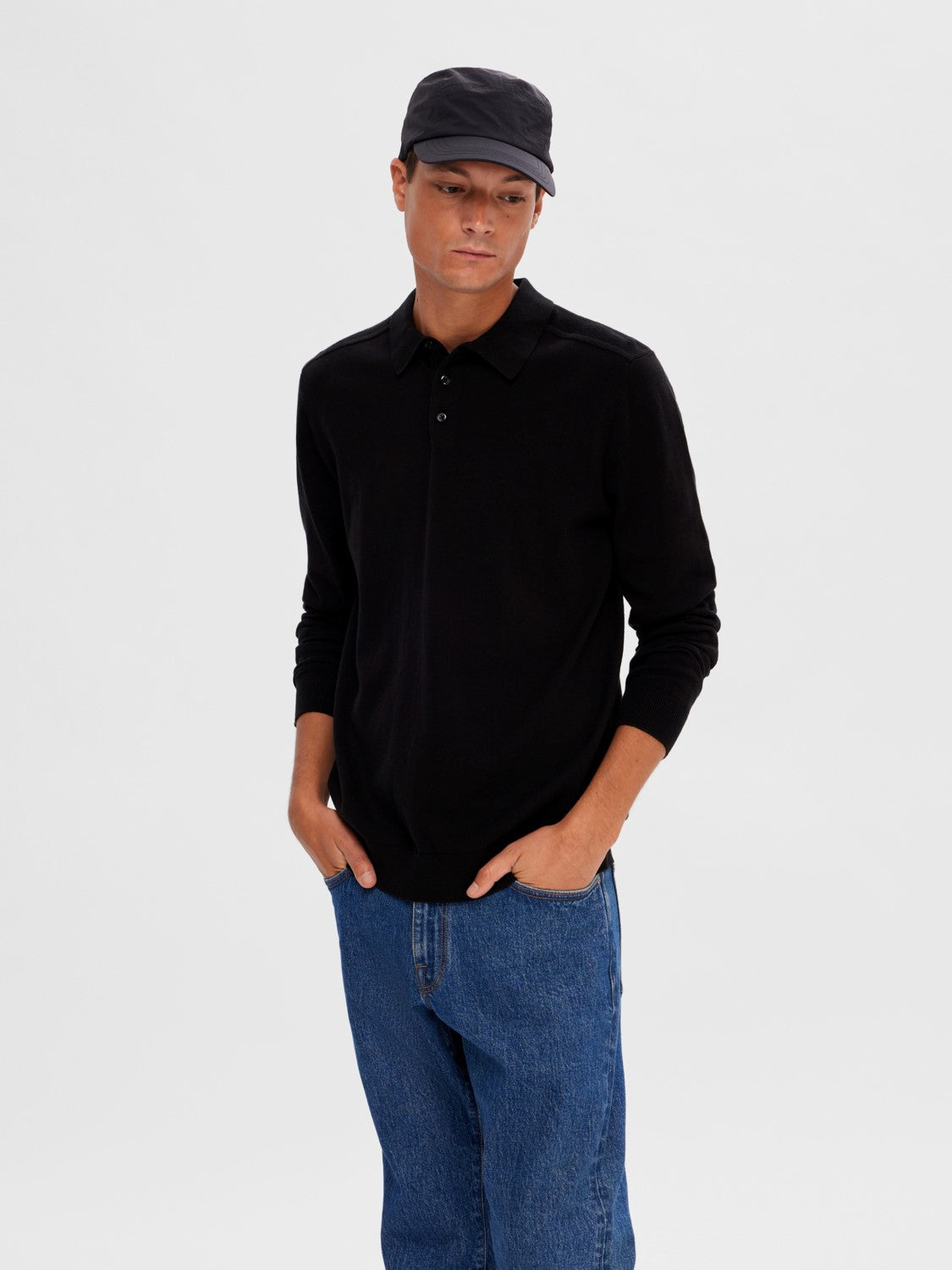 Berg LS Knit Polo