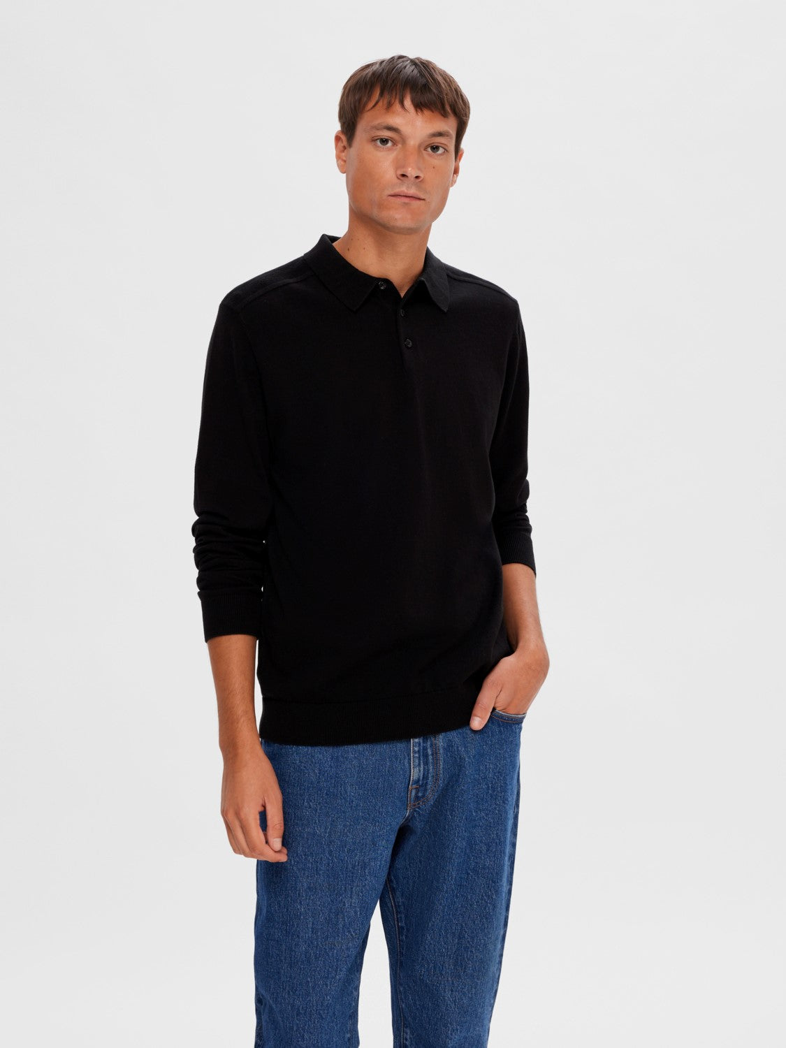 Berg LS Knit Polo