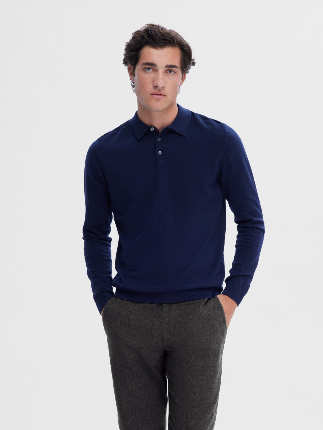 Berg LS Knit Polo