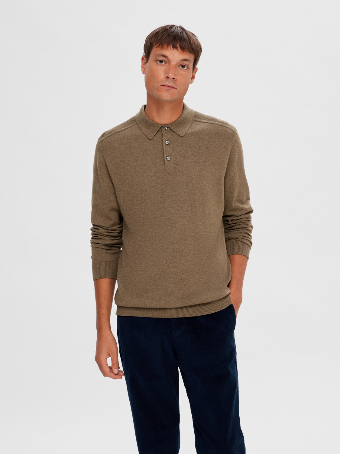 Berg LS Knit Polo