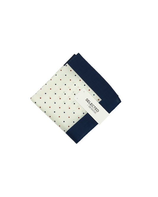 Carré de costume Marvin Hankie White/Dots