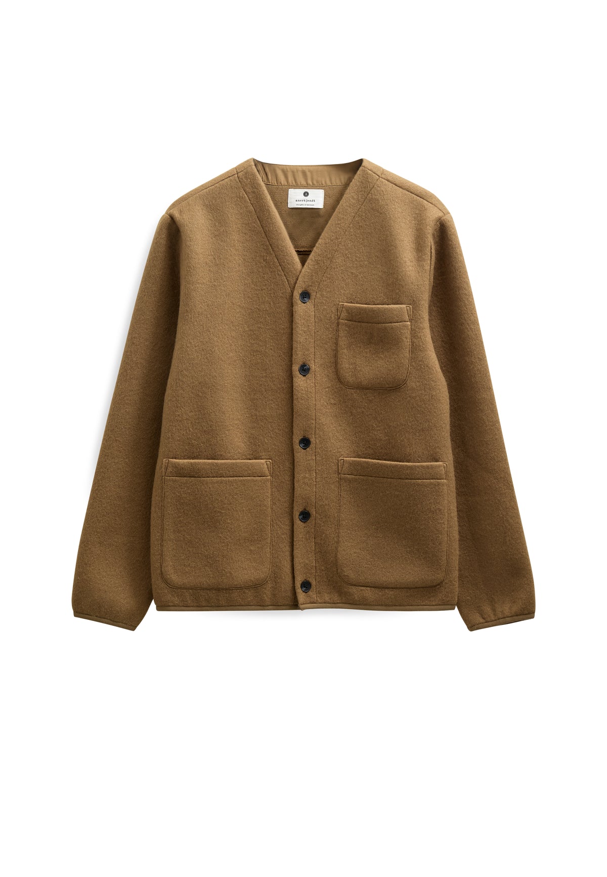 SIGURD BOILED WOOL OVERSHIRT, Ermine - Anerkjendt