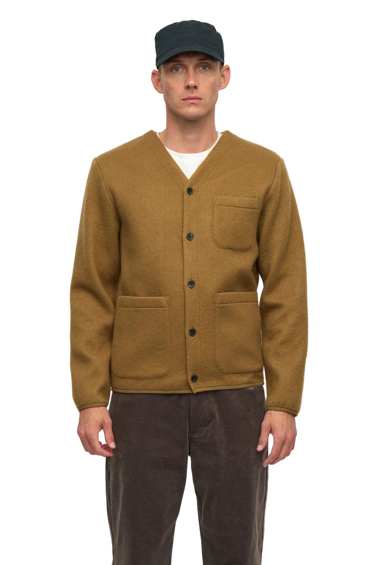 SIGURD BOILED WOOL OVERSHIRT, Ermine - Anerkjendt