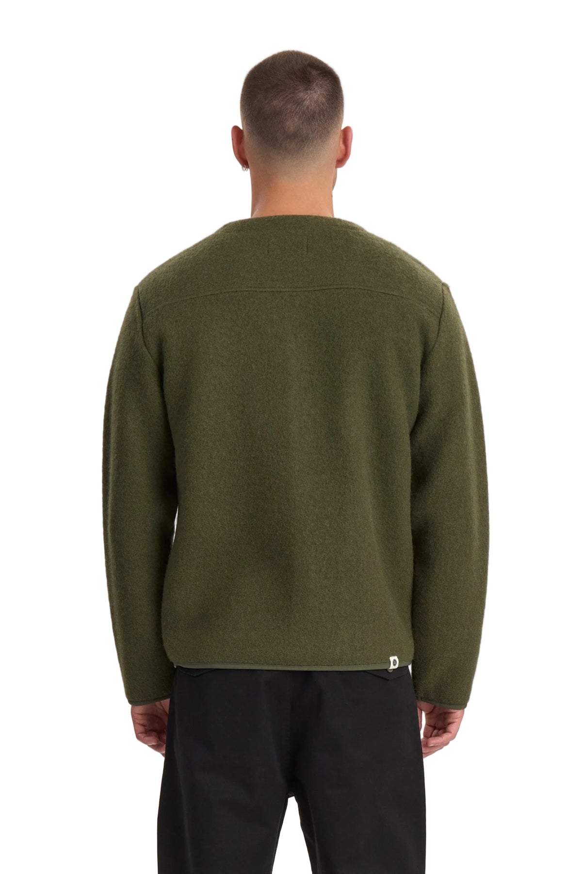 SIGURD BOILED WOOL OVERSHIRT, Forest night - Anerkjendt