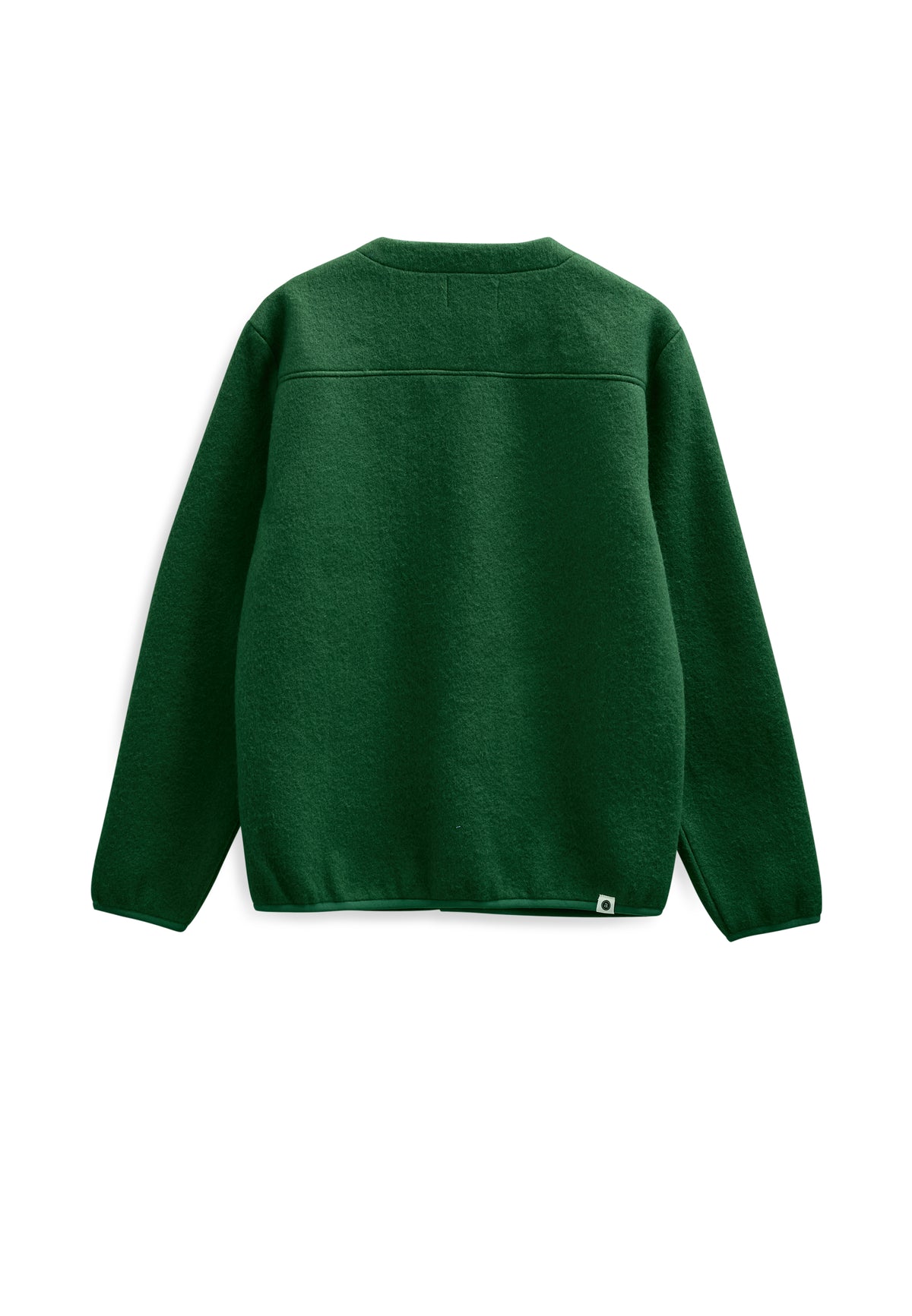 SIGURD BOILED WOOL OVERSHIRT, Hunter Green - Anerkjendt