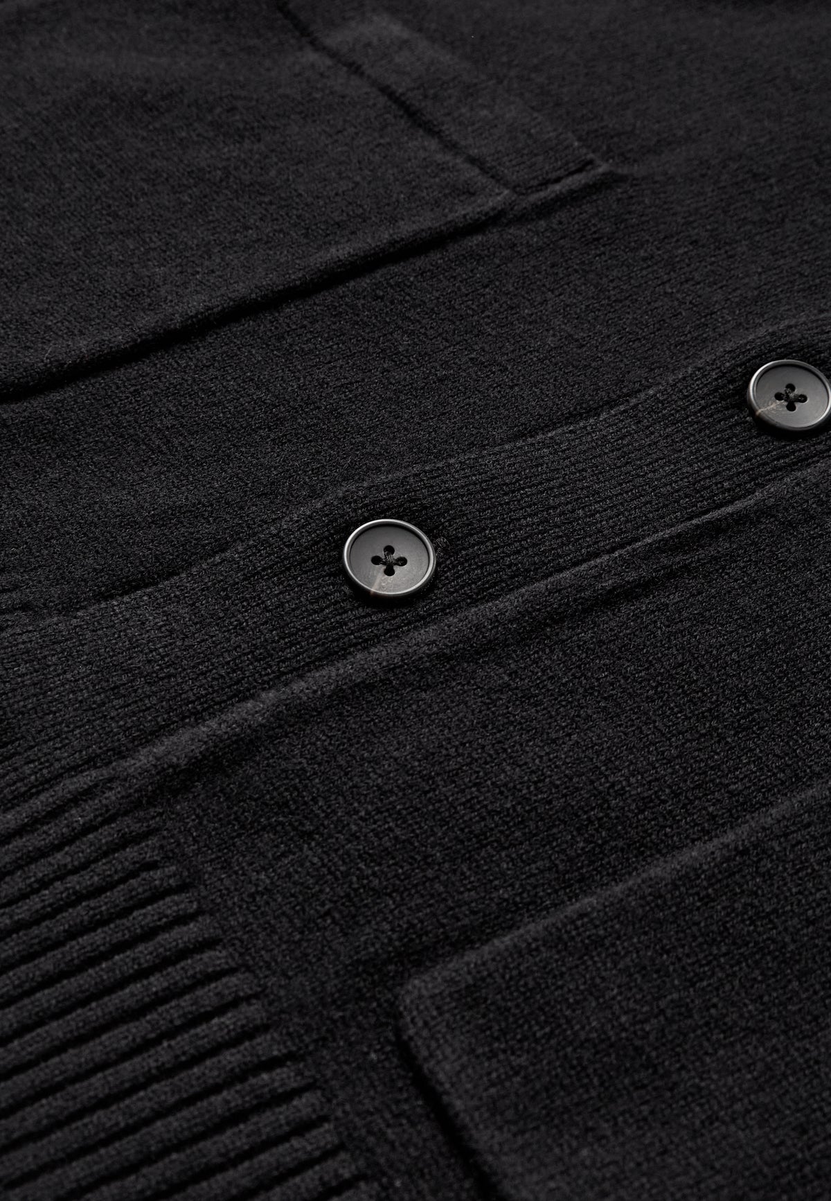 SINUS MERINO CARDIGAN, Caviar - Anerkjendt