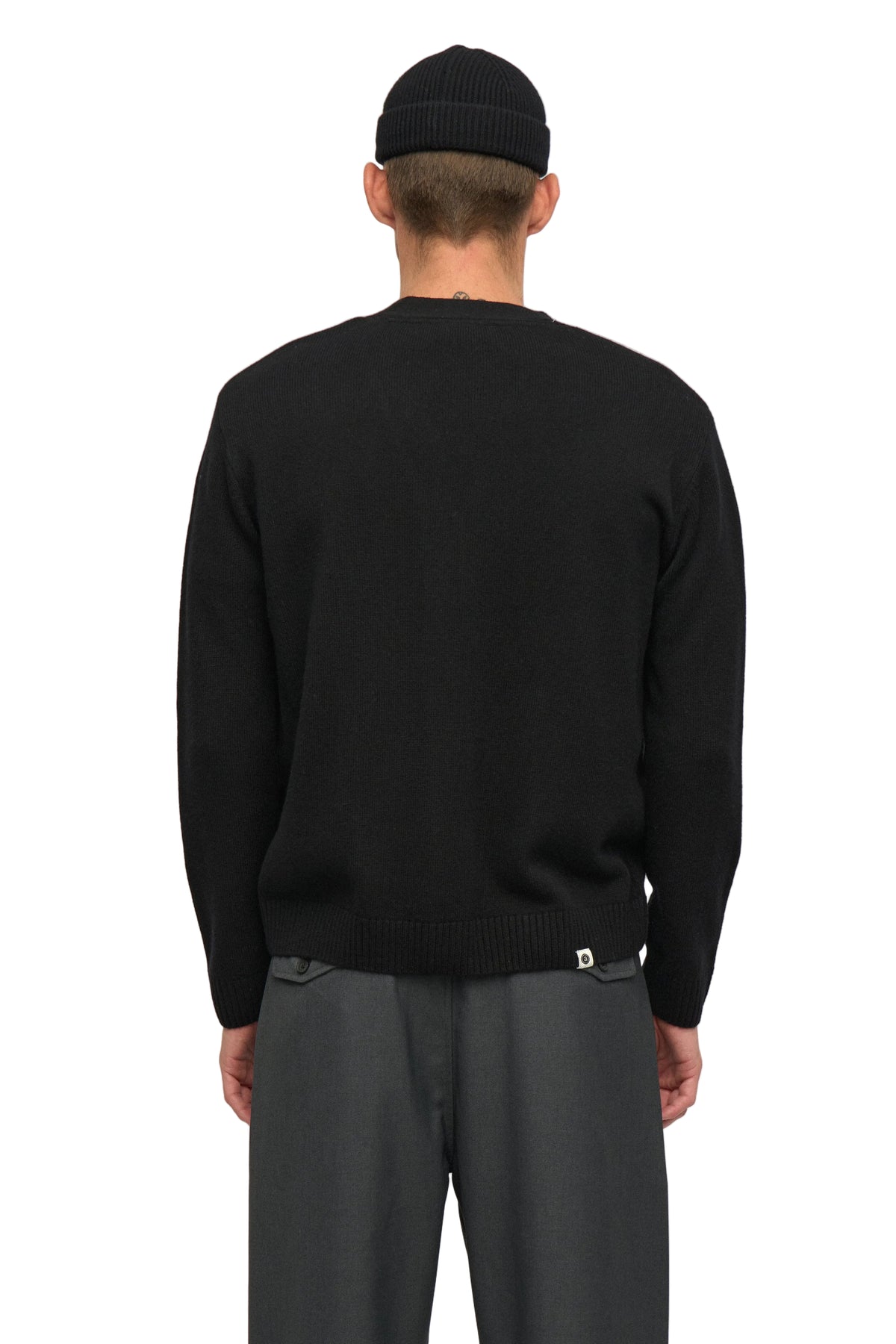 SINUS MERINO CARDIGAN, Caviar - Anerkjendt