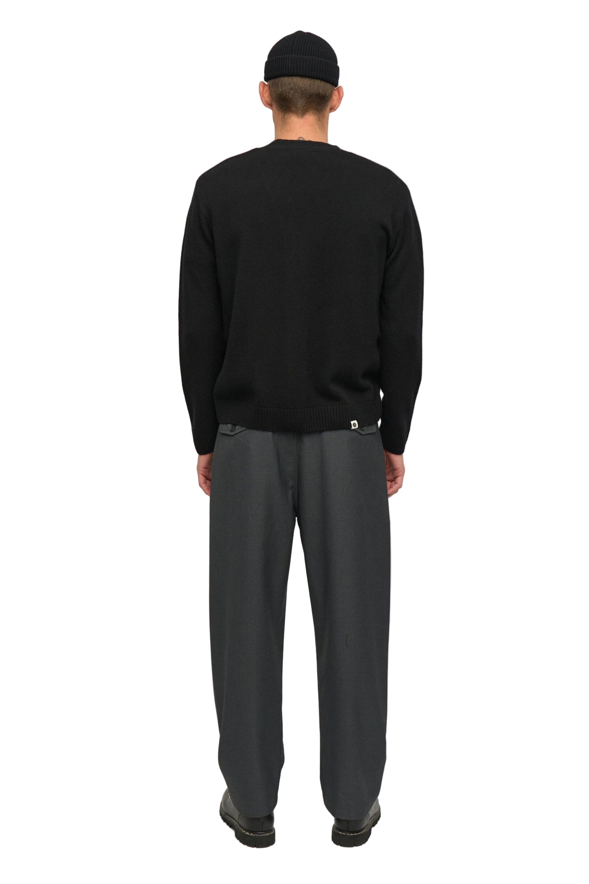 SINUS MERINO CARDIGAN, Caviar - Anerkjendt