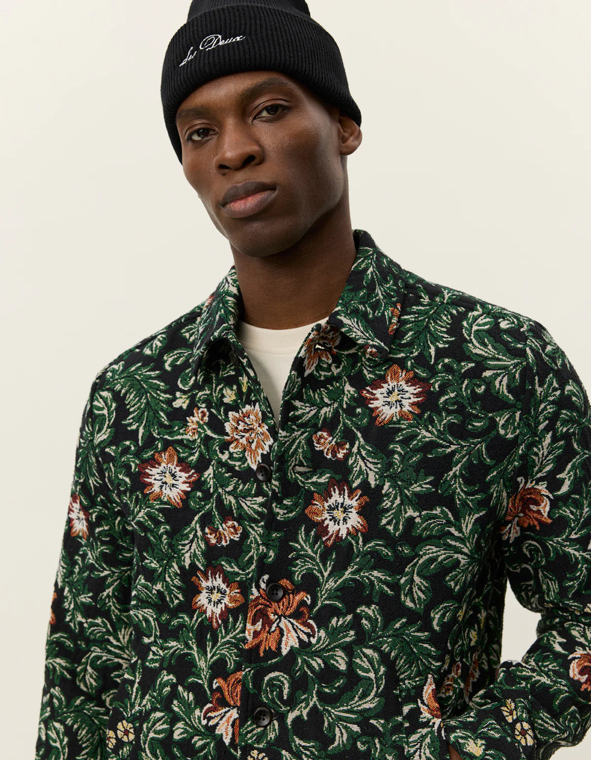 Jaiden Flower Jacquard Overshirt