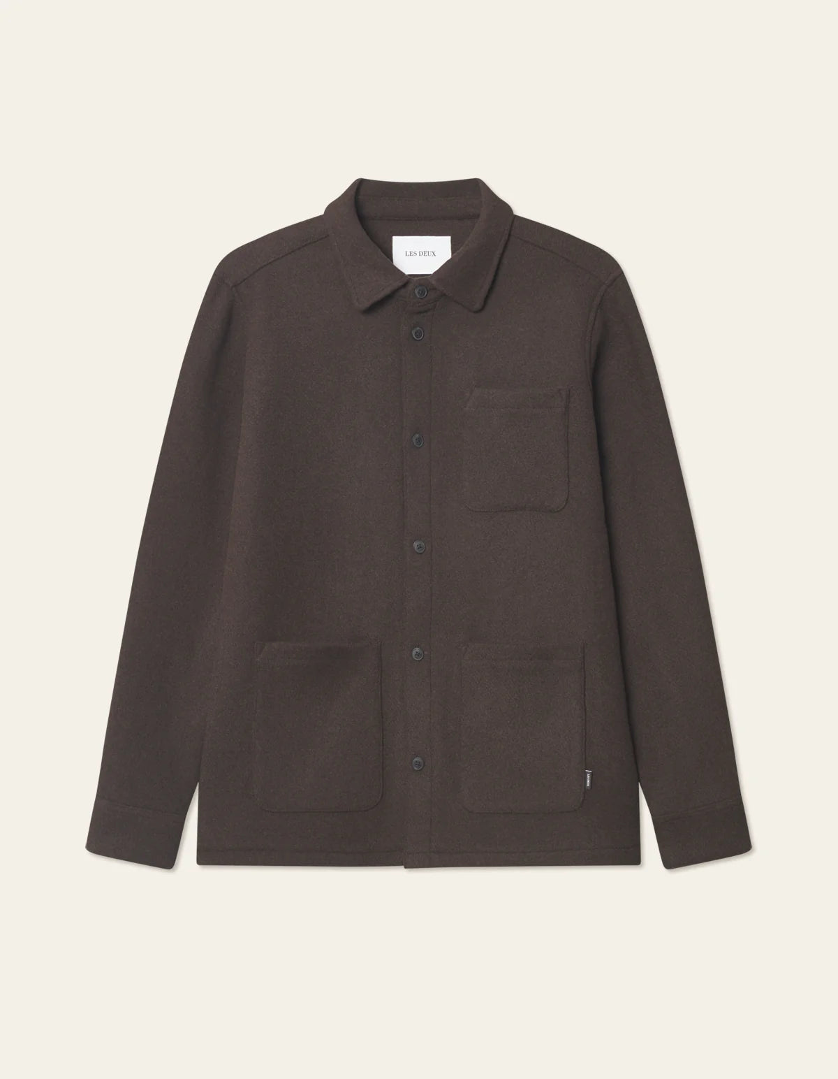 Jason Solid Wool Overshirt