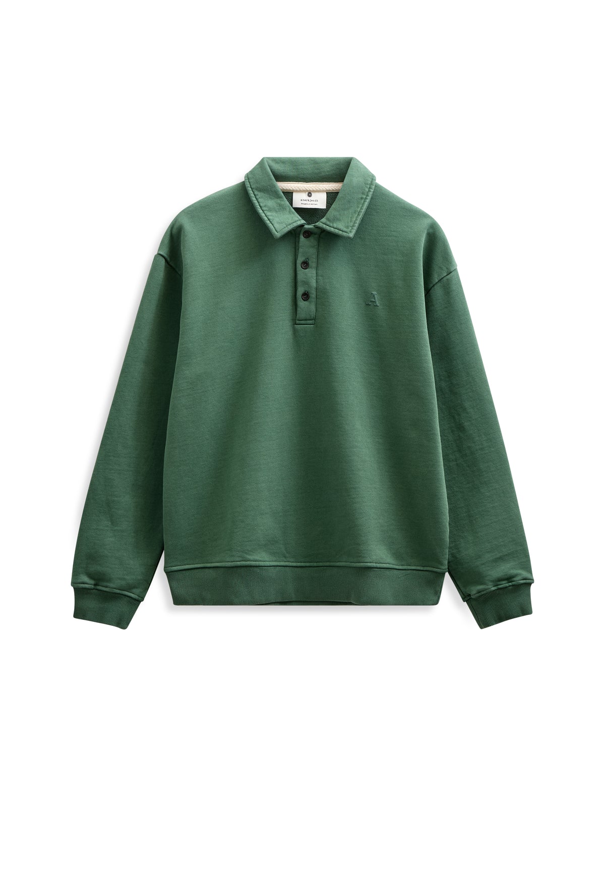 TONI POLO SWEAT, Hunter Green - Anerkjendt