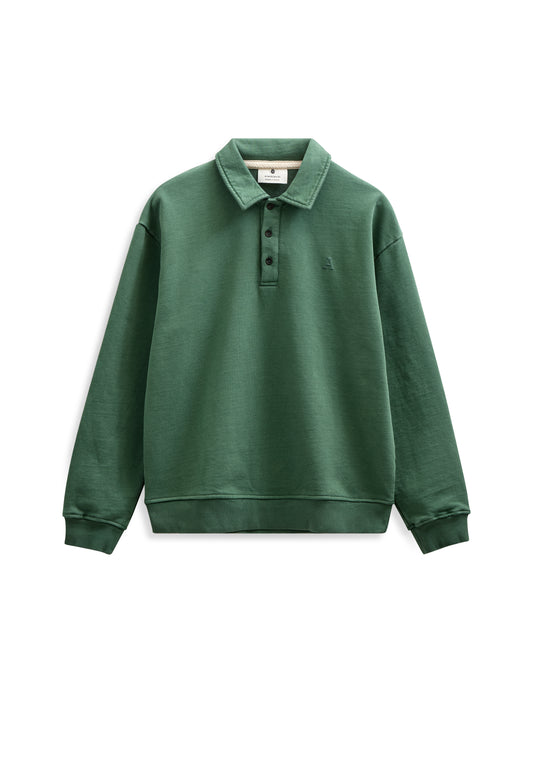 TONI POLO SWEAT, Hunter Green - Anerkjendt