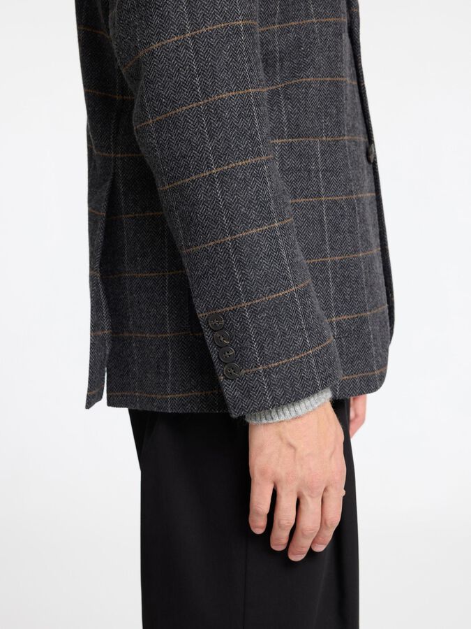 Slim Dallas Wool Check Blazer