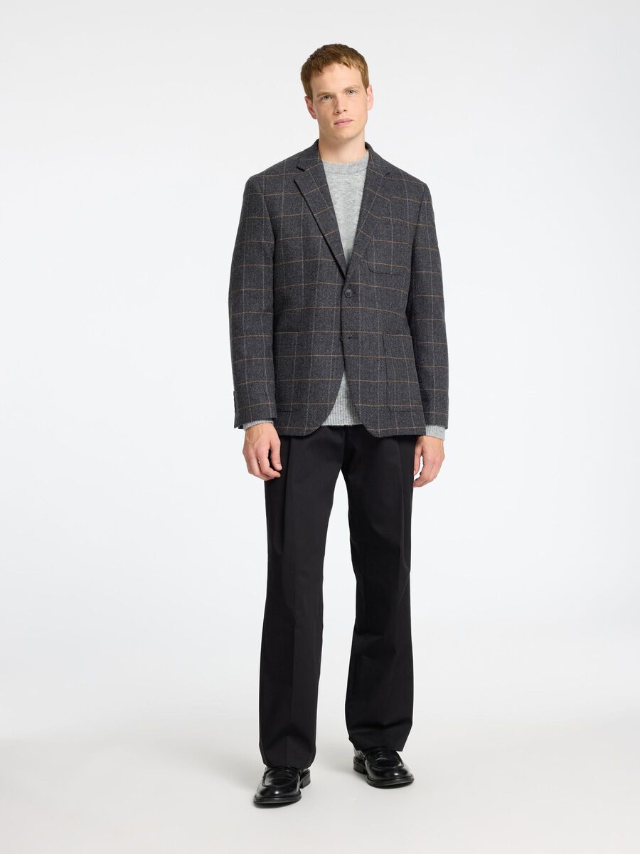 Slim Dallas Wool Check Blazer