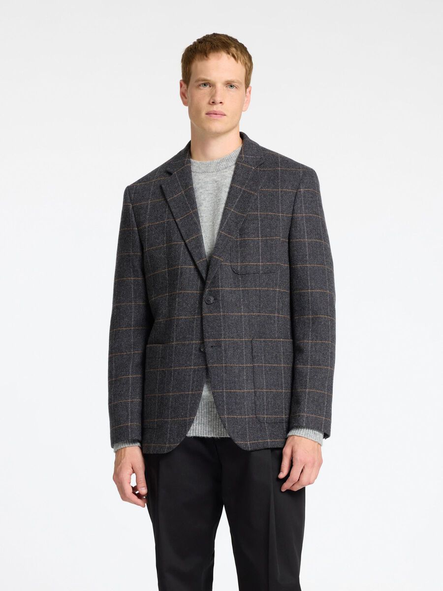 Slim Dallas Wool Check Blazer