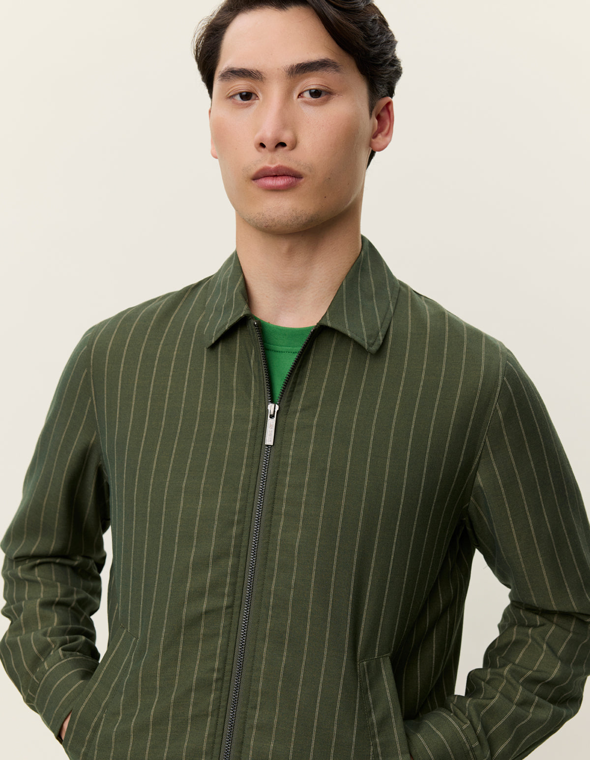 Como Pin Light Wool Coach Jacket