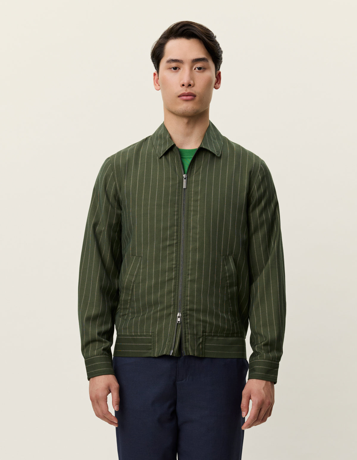 Como Pin Light Wool Coach Jacket