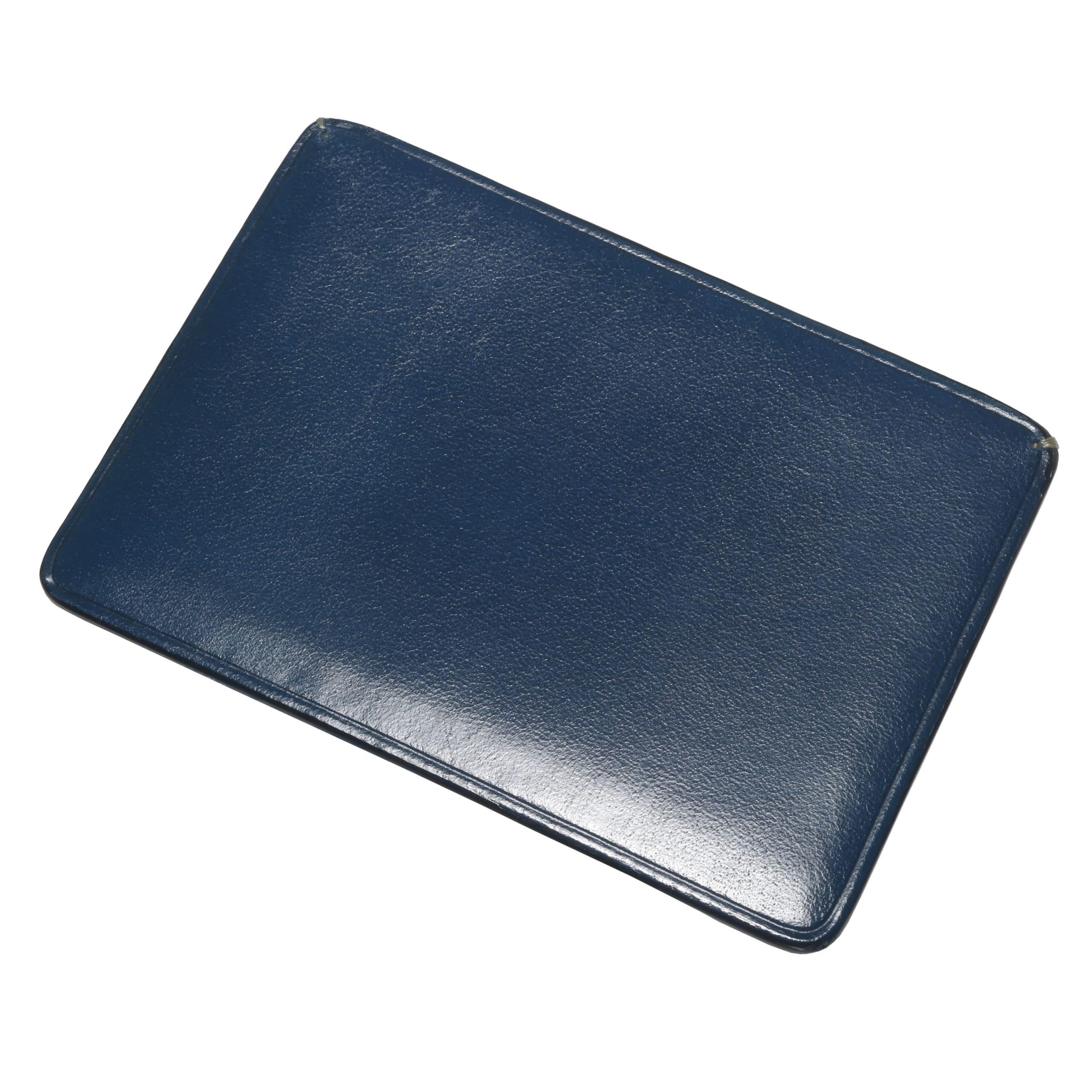 Card Holder in Coloured Leather Blue Il Bussetto