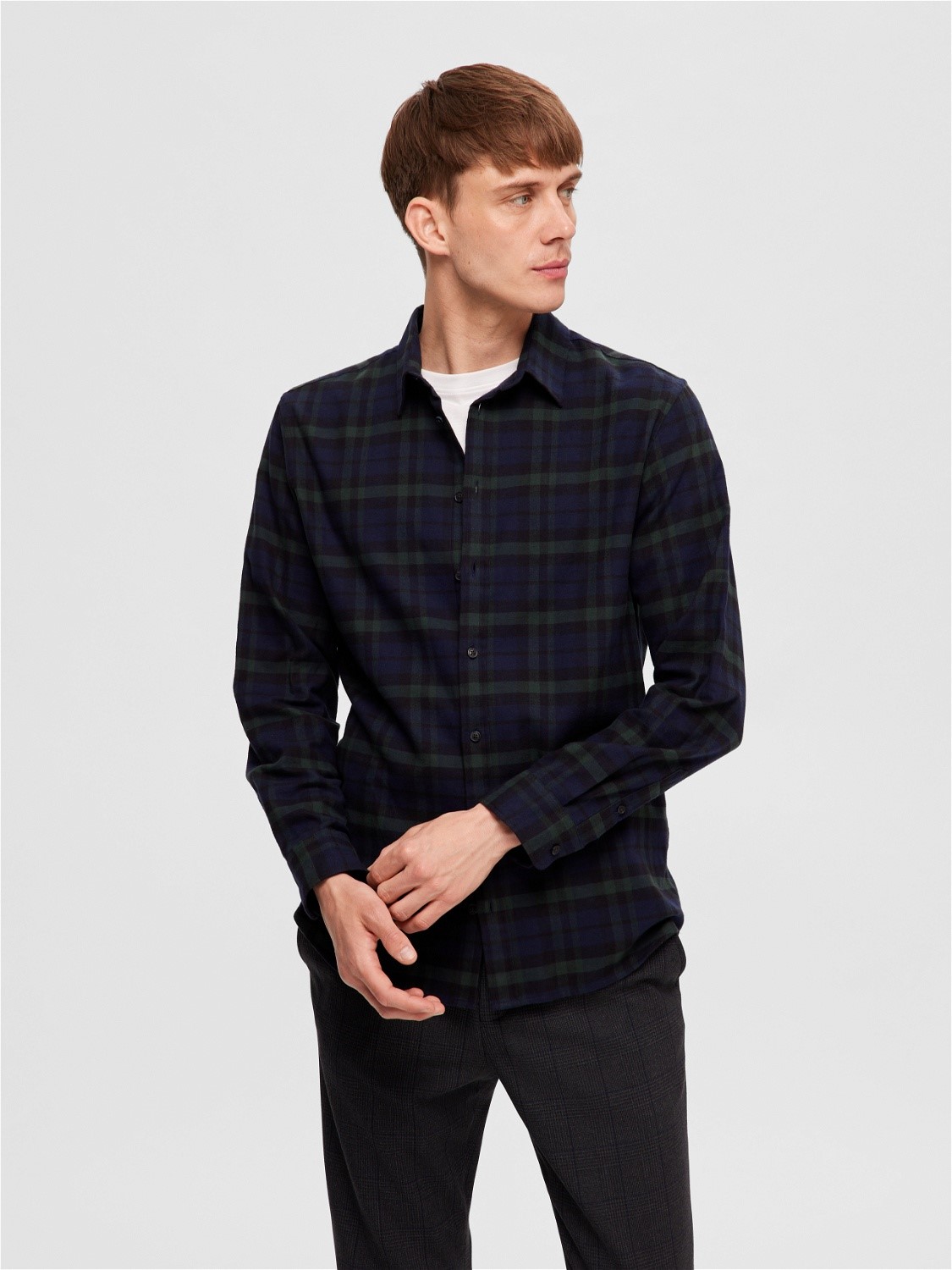 Slim Owen-Flannel Shirt LS