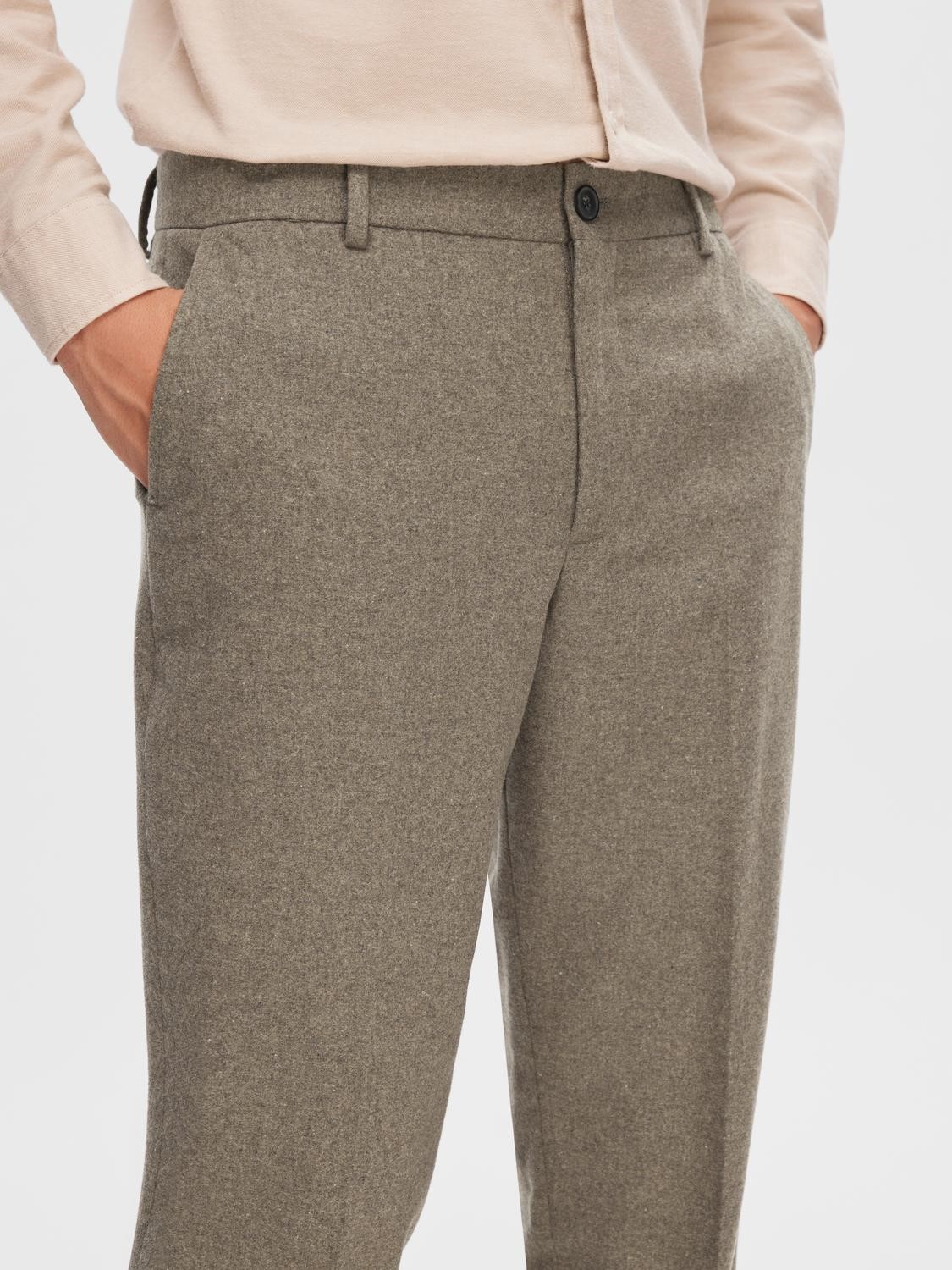 Slim Mark Wool Trousers