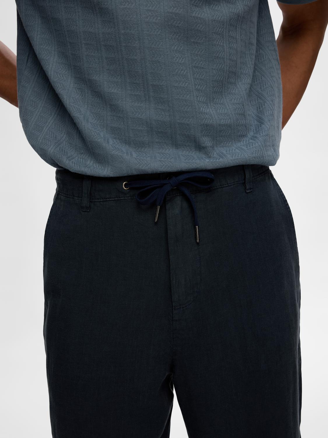 Relaxed Cropped Magnus Linen Pant