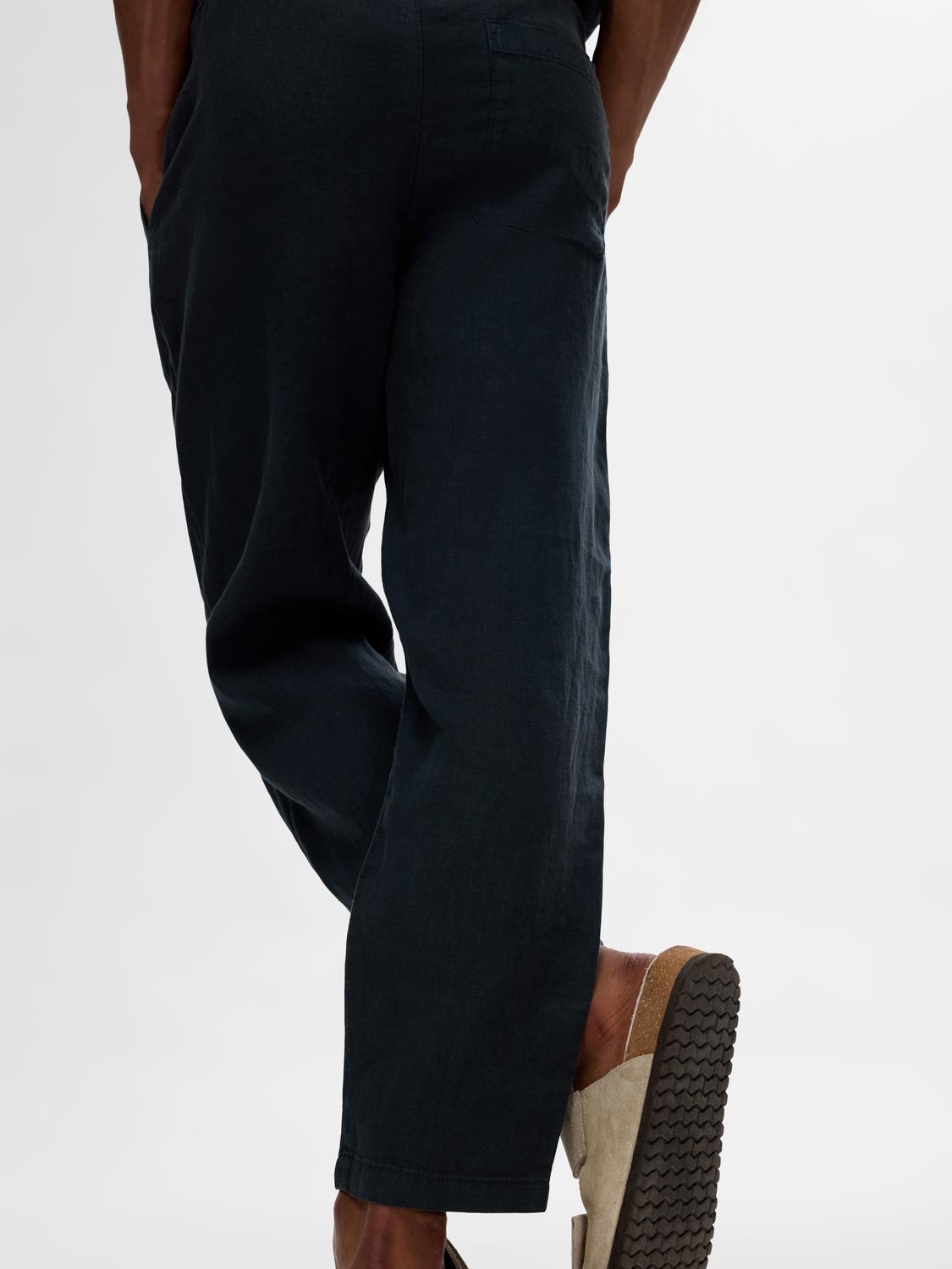Relaxed Cropped Magnus Linen Pant