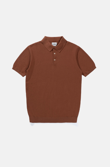 Textured Knit SS Polo